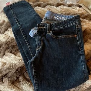 Gap 1969 Womens Size 27 or 4 Average Always Skinny Low Rise Dark Wash Jeans